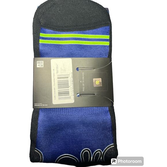 Seattle Seahawks Guy Fieri Flavortown Socks - L/XL - NWT - Picture 2 of 2